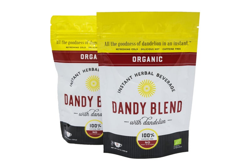 Dandy Blend Two 50 Cup Bags of Organic Dandy Blend Instant Herbal Beverage with Dandelion - Two 3.53 oz. Bags - Image 1